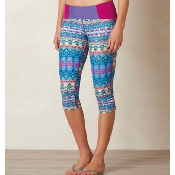 Prana Rai Swim Tights In Aquabloom 